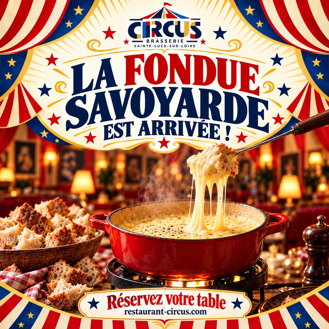 Fondue savoyarde au CIRCUS